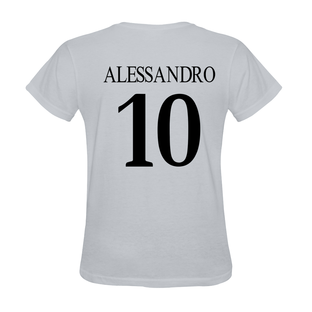 Mens Danilo Alessandro #10 White Jersey T-shirt