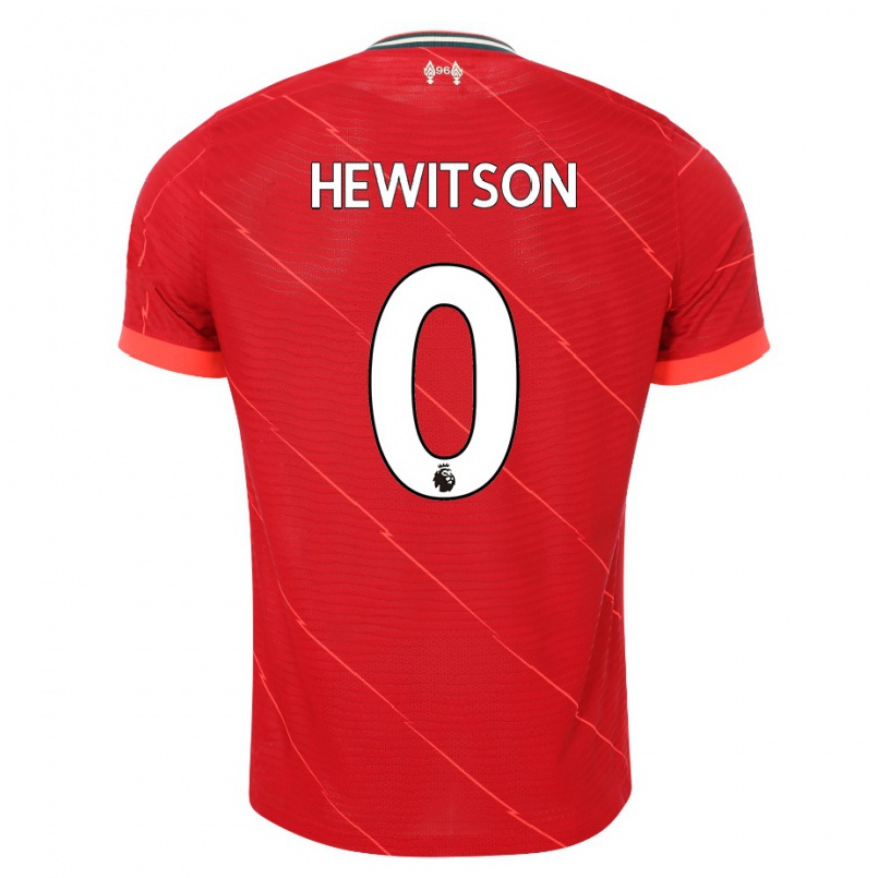 Naisten Jalkapallo Luke Hewitson #0 Punainen Kotipaita 2021/22 Lyhythihainen Paita T-paita