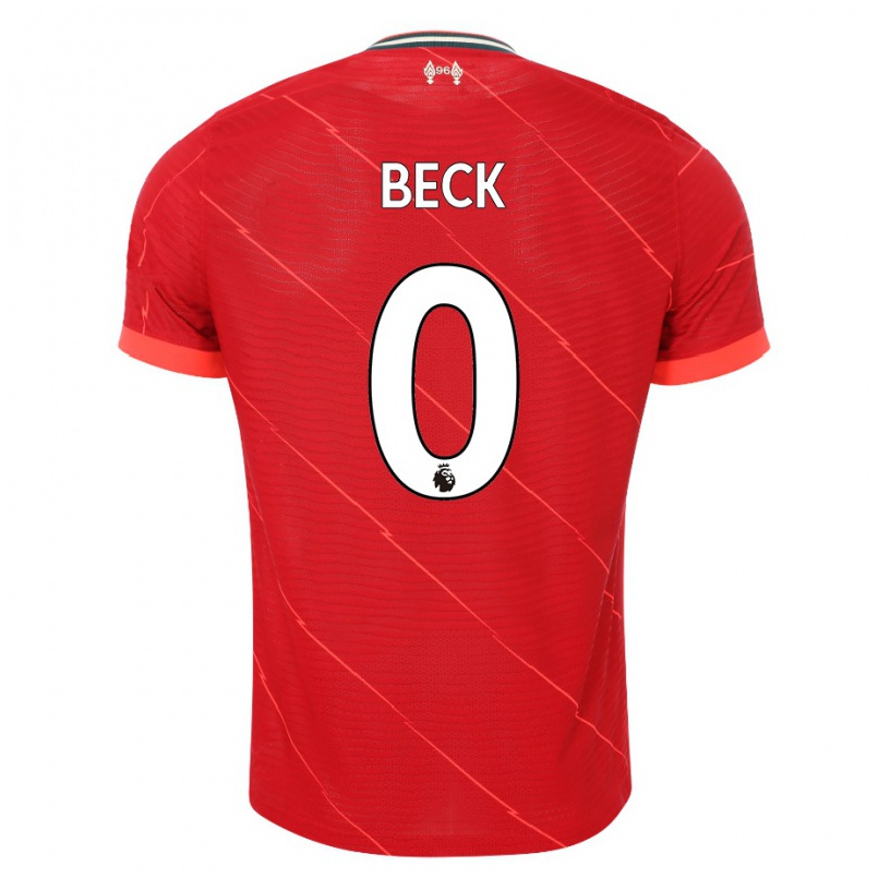 Naisten Jalkapallo Owen Beck #0 Punainen Kotipaita 2021/22 Lyhythihainen Paita T-paita