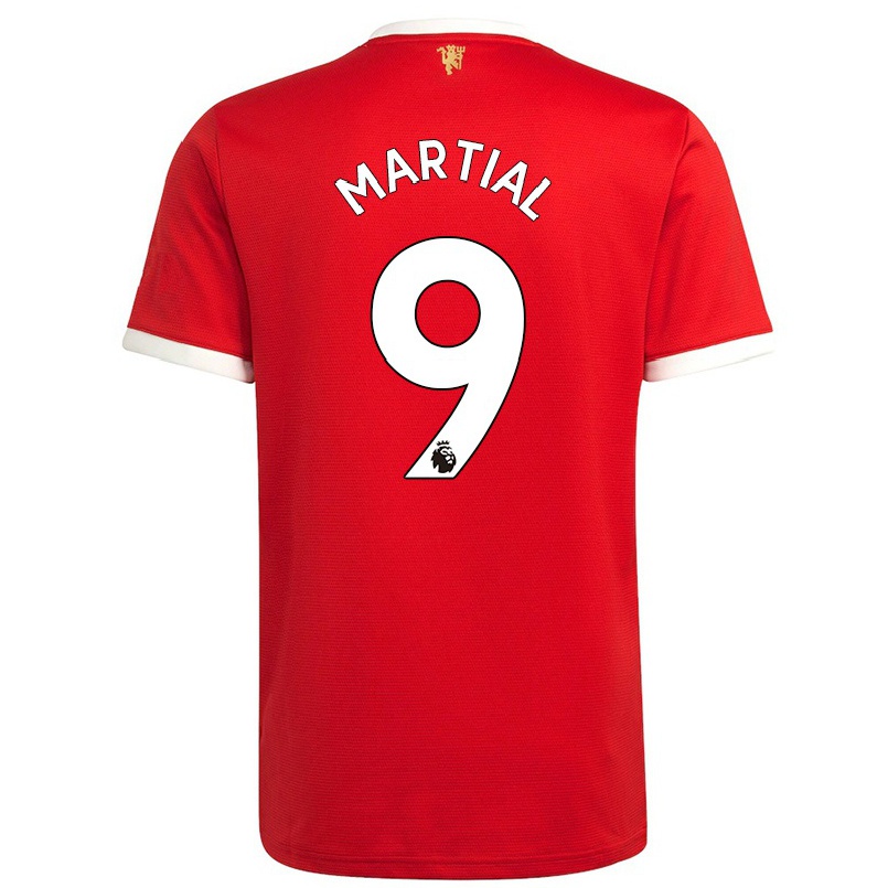 Naisten Jalkapallo Anthony Martial #9 Punainen Kotipaita 2021/22 Lyhythihainen Paita T-paita