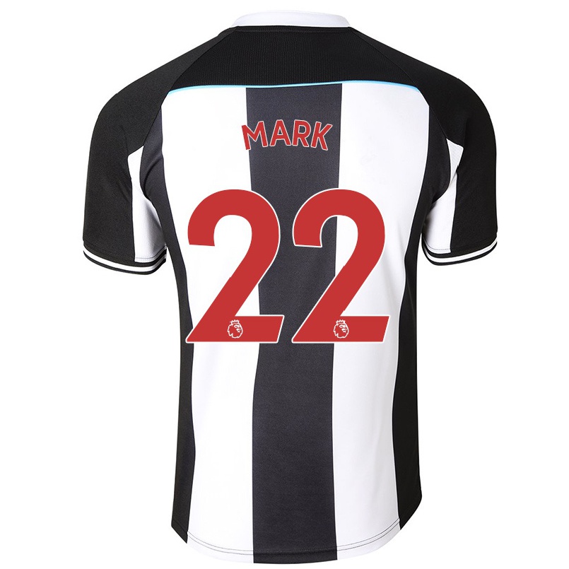 Naisten Jalkapallo Ellie Mark #22 Valkoinen Musta Kotipaita 2021/22 Lyhythihainen Paita T-paita