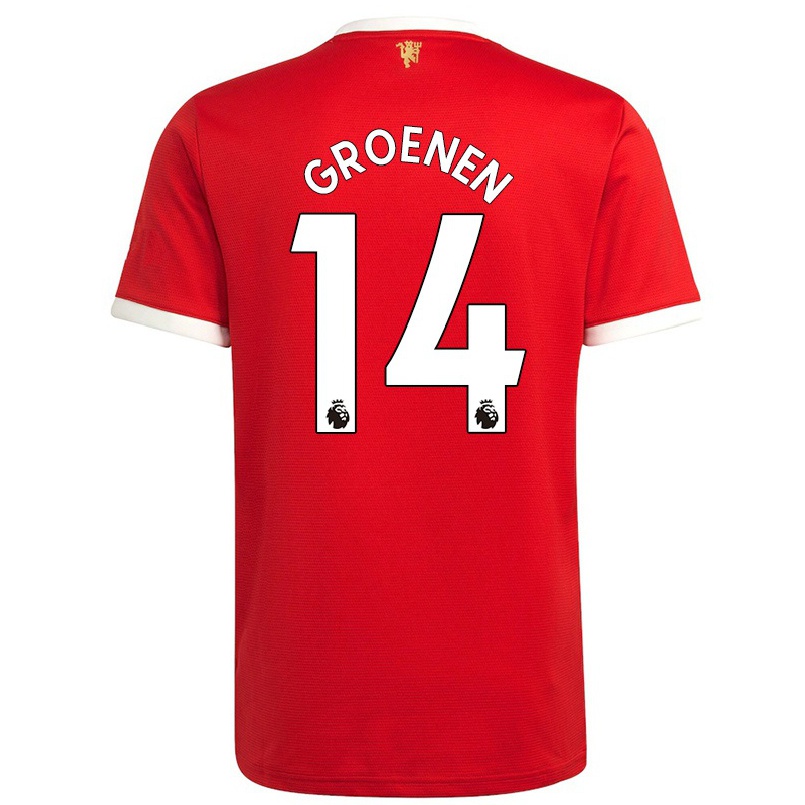 Naisten Jalkapallo Jackie Groenen #14 Punainen Kotipaita 2021/22 Lyhythihainen Paita T-paita