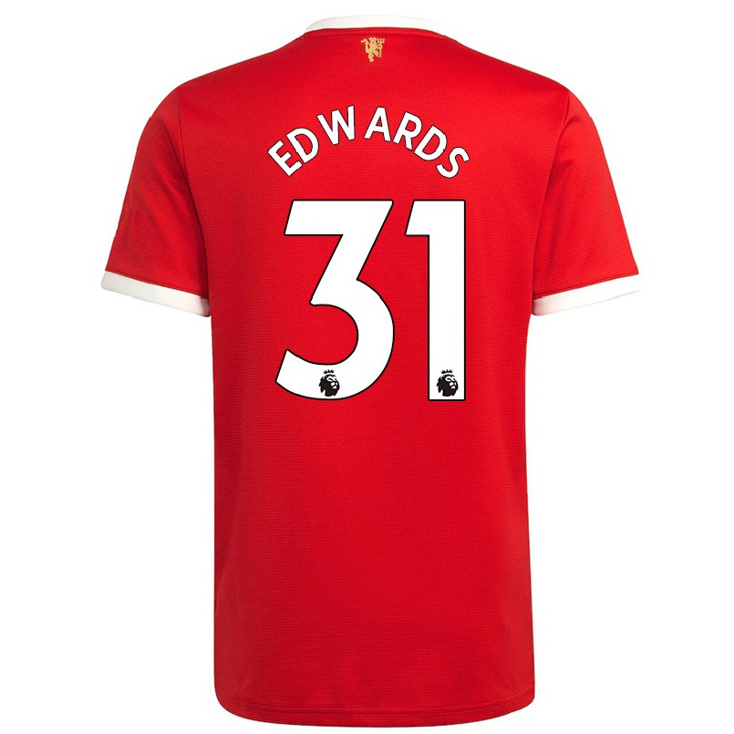 Naisten Jalkapallo Maria Edwards #31 Punainen Kotipaita 2021/22 Lyhythihainen Paita T-paita
