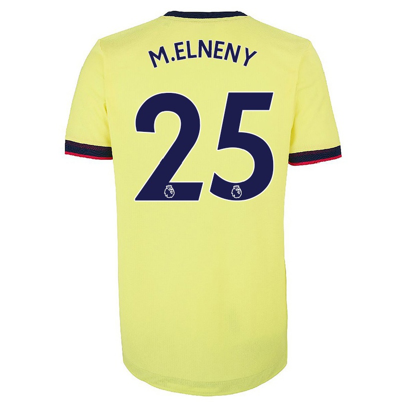 Naisten Jalkapallo Mohamed Elneny #25 Punainen Valkoinen Kotipaita 2021/22 Lyhythihainen Paita T-paita