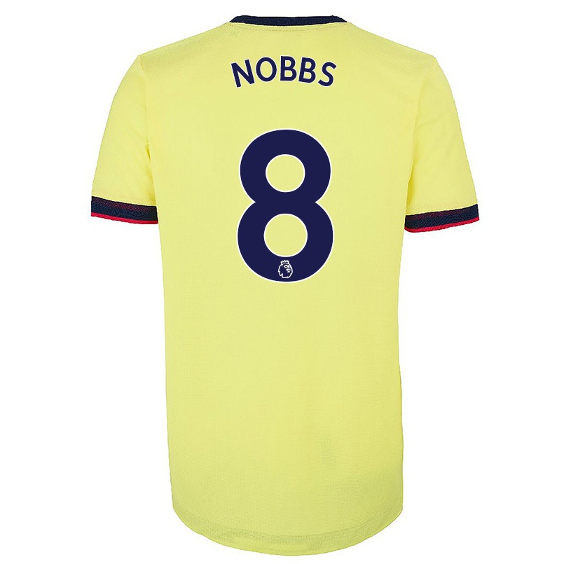 Naisten Jalkapallo Nobbs #8 Punainen Valkoinen Kotipaita 2021/22 Lyhythihainen Paita T-paita
