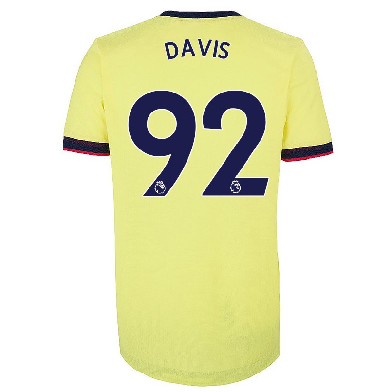 Naisten Jalkapallo Henry Timi Davis #92 Punainen Valkoinen Kotipaita 2021/22 Lyhythihainen Paita T-paita