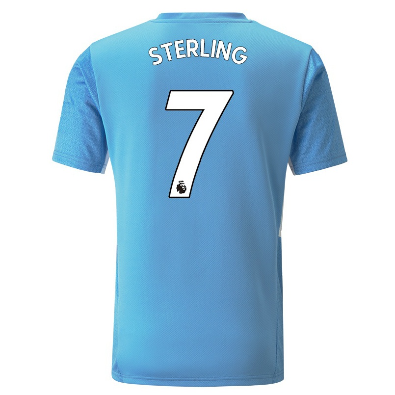 Naisten Jalkapallo Raheem Sterling #7 Sininen Kotipaita 2021/22 Lyhythihainen Paita T-paita