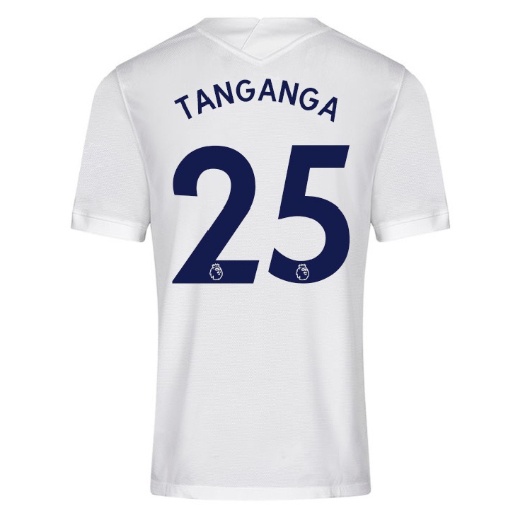 Naisten Jalkapallo Japhet Tanganga #25 Valkoinen Kotipaita 2021/22 Lyhythihainen Paita T-paita