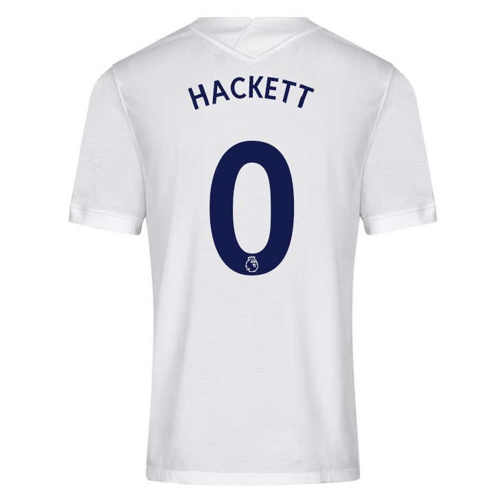 Naisten Jalkapallo Hackett #0 Valkoinen Kotipaita 2021/22 Lyhythihainen Paita T-paita