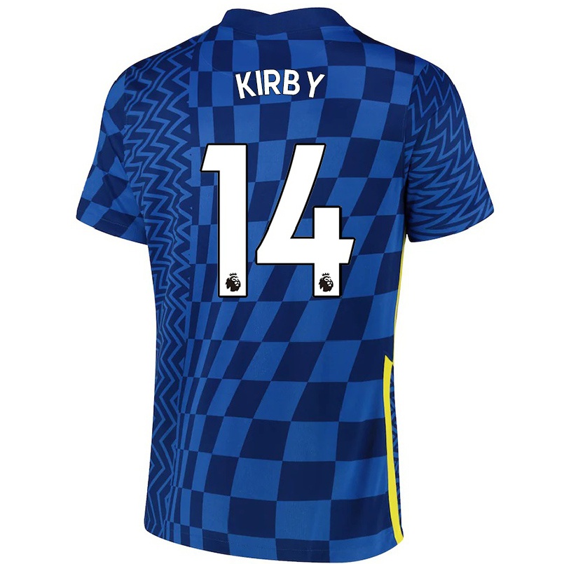 Naisten Jalkapallo Fran Kirby #14 Tummansininen Kotipaita 2021/22 Lyhythihainen Paita T-paita