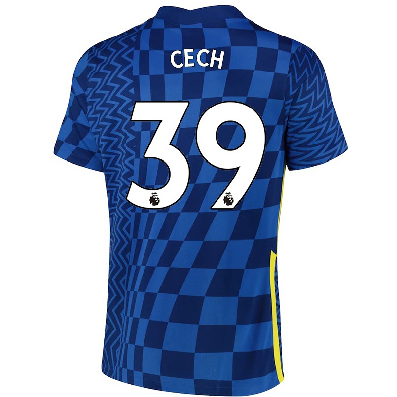 Naisten Jalkapallo Petr Cech #39 Tummansininen Kotipaita 2021/22 Lyhythihainen Paita T-paita
