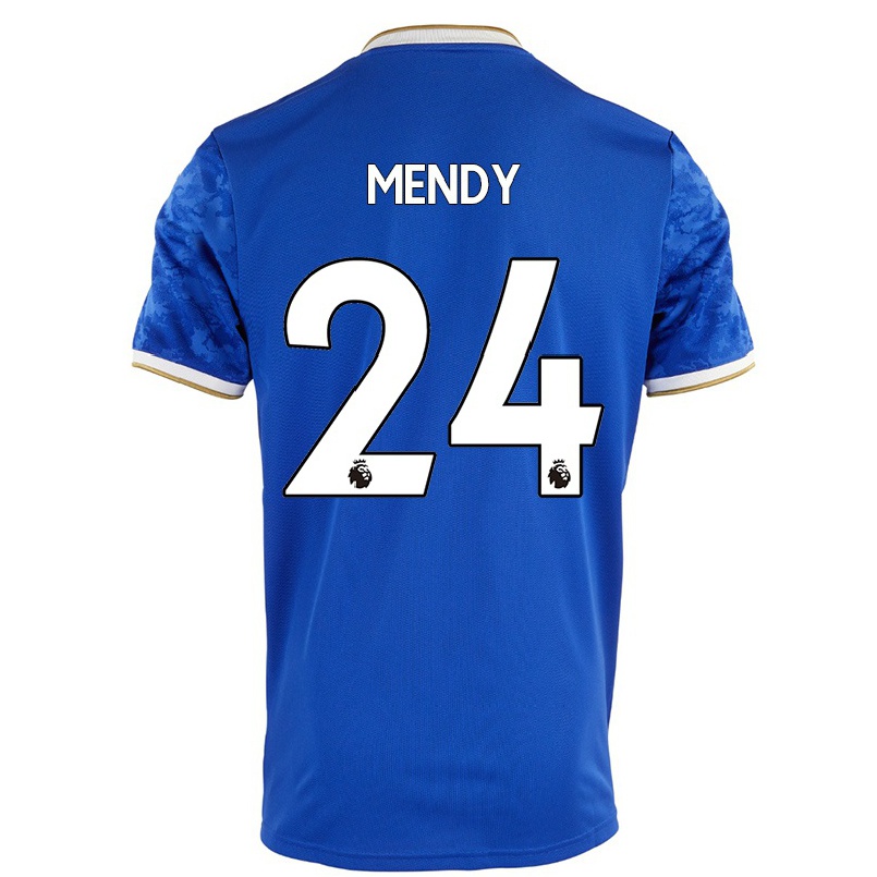 Naisten Jalkapallo Nampalys Mendy #24 Kuninkaallisen Sininen Kotipaita 2021/22 Lyhythihainen Paita T-paita