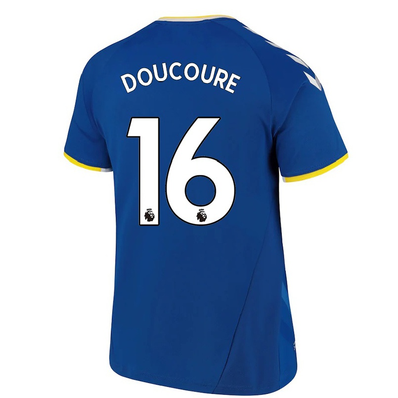 Naisten Jalkapallo Abdoulaye Doucoure #16 Kuninkaallisen Sininen Kotipaita 2021/22 Lyhythihainen Paita T-paita