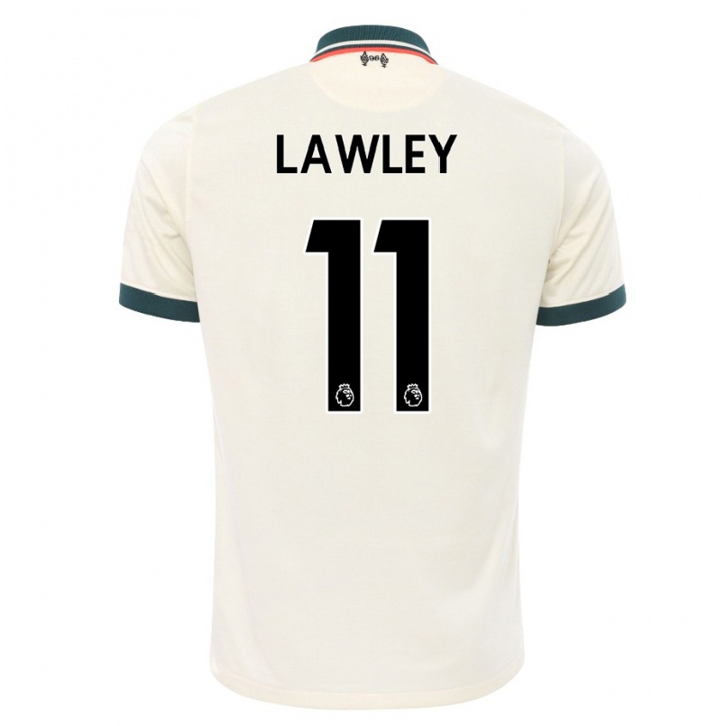 Naisten Jalkapallo Melissa Lawley #11 Beige Vieraspaita 2021/22 Lyhythihainen Paita T-paita