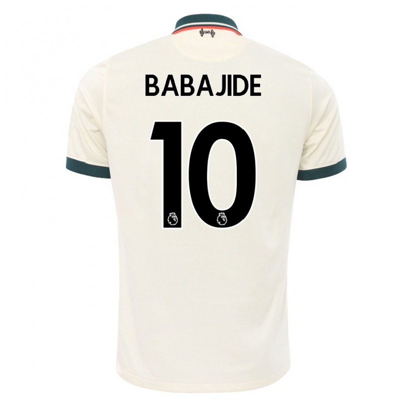 Naisten Jalkapallo Rinsola Babajide #10 Beige Vieraspaita 2021/22 Lyhythihainen Paita T-paita