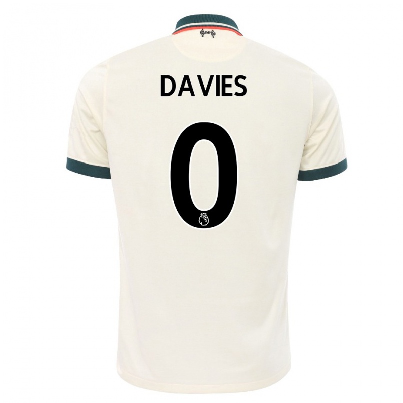 Naisten Jalkapallo Harvey Davies #0 Beige Vieraspaita 2021/22 Lyhythihainen Paita T-paita