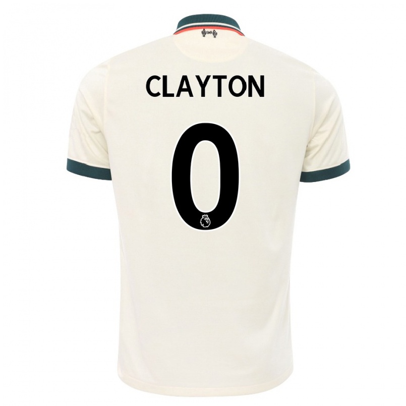 Naisten Jalkapallo Tom Clayton #0 Beige Vieraspaita 2021/22 Lyhythihainen Paita T-paita