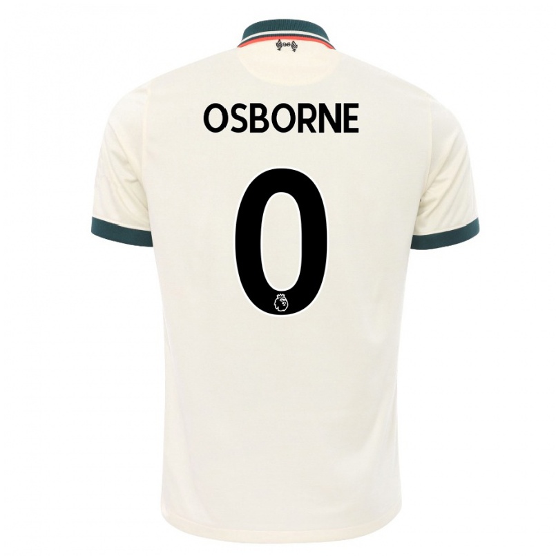 Naisten Jalkapallo Niall Osborne #0 Beige Vieraspaita 2021/22 Lyhythihainen Paita T-paita