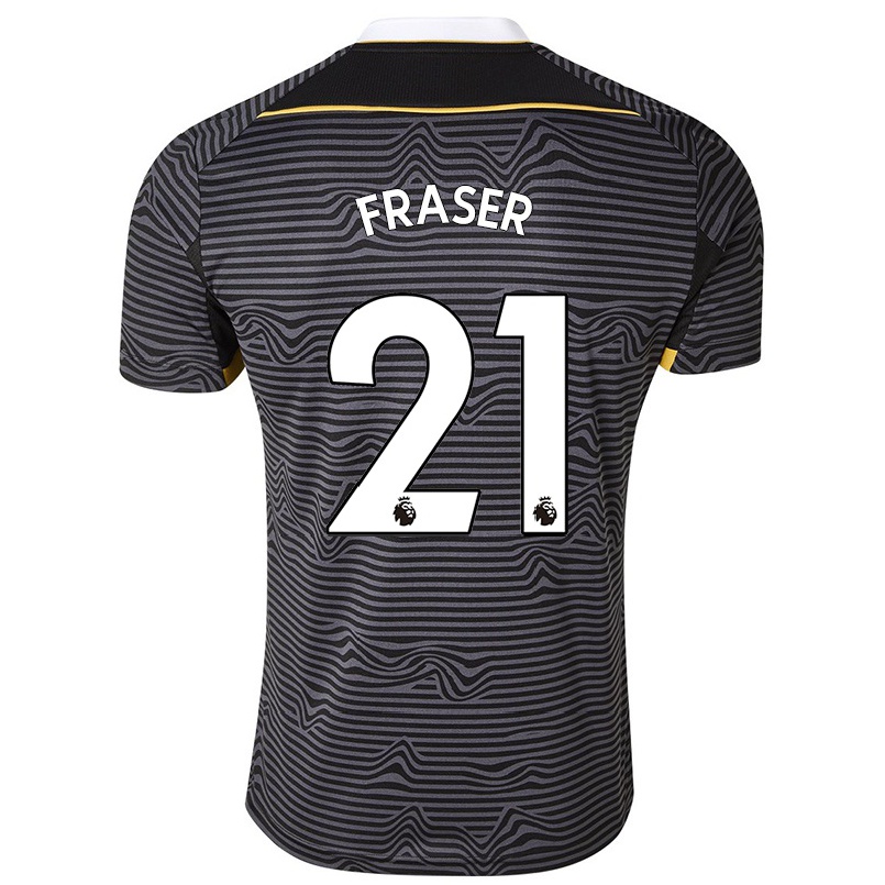 Naisten Jalkapallo Ryan Fraser #21 Musta Vieraspaita 2021/22 Lyhythihainen Paita T-paita