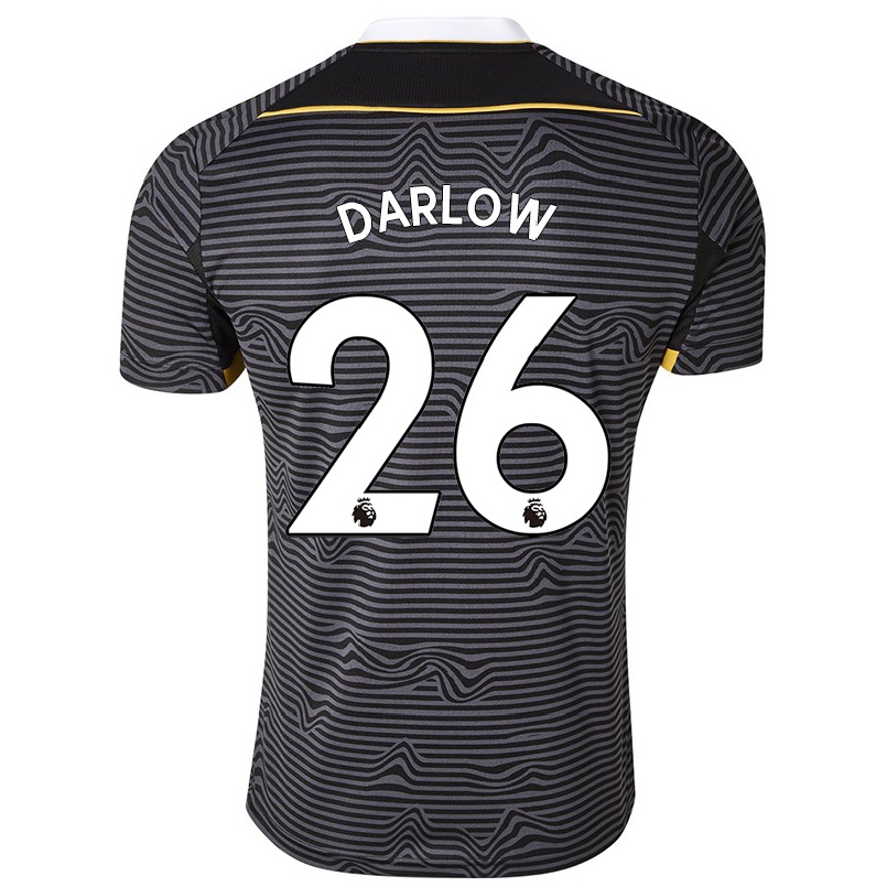 Naisten Jalkapallo Karl Darlow #26 Musta Vieraspaita 2021/22 Lyhythihainen Paita T-paita