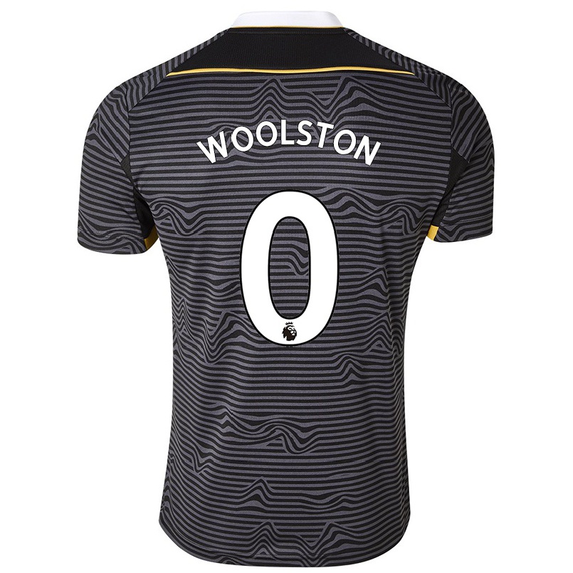 Naisten Jalkapallo Rachael Woolston #0 Musta Vieraspaita 2021/22 Lyhythihainen Paita T-paita