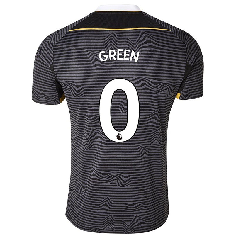 Naisten Jalkapallo Joel Green #0 Musta Vieraspaita 2021/22 Lyhythihainen Paita T-paita