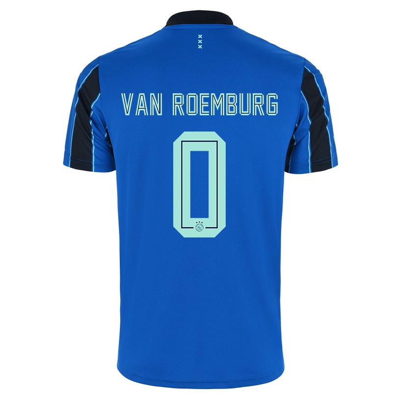 Naisten Jalkapallo Timo Van Roemburg #0 Sininen Musta Vieraspaita 2021/22 Lyhythihainen Paita T-paita