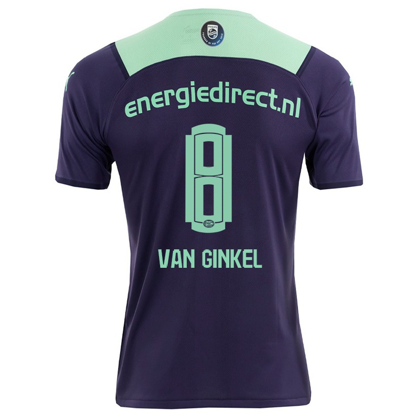Naisten Jalkapallo Marco Van Ginkel #8 Tumma Violettiti Vieraspaita 2021/22 Lyhythihainen Paita T-paita