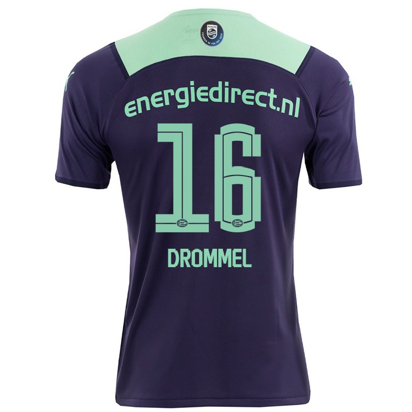 Naisten Jalkapallo Joel Drommel #16 Tumma Violettiti Vieraspaita 2021/22 Lyhythihainen Paita T-paita