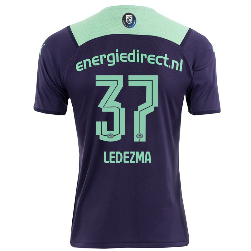 Naisten Jalkapallo Richard Ledezma #37 Tumma Violettiti Vieraspaita 2021/22 Lyhythihainen Paita T-paita