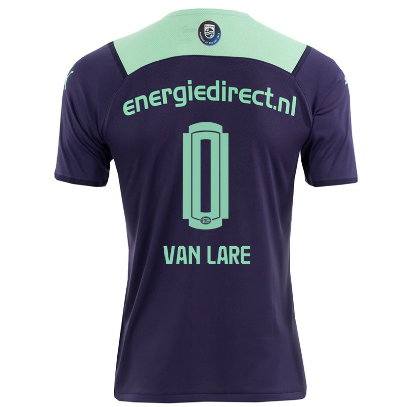 Naisten Jalkapallo Aron Van Lare #0 Tumma Violettiti Vieraspaita 2021/22 Lyhythihainen Paita T-paita