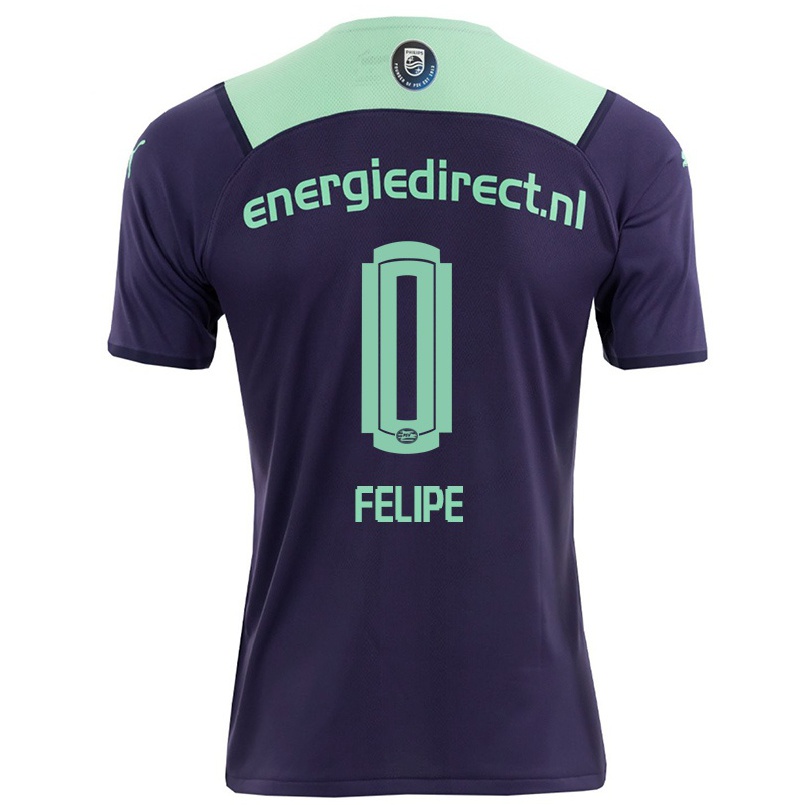 Naisten Jalkapallo Luis Felipe #0 Tumma Violettiti Vieraspaita 2021/22 Lyhythihainen Paita T-paita
