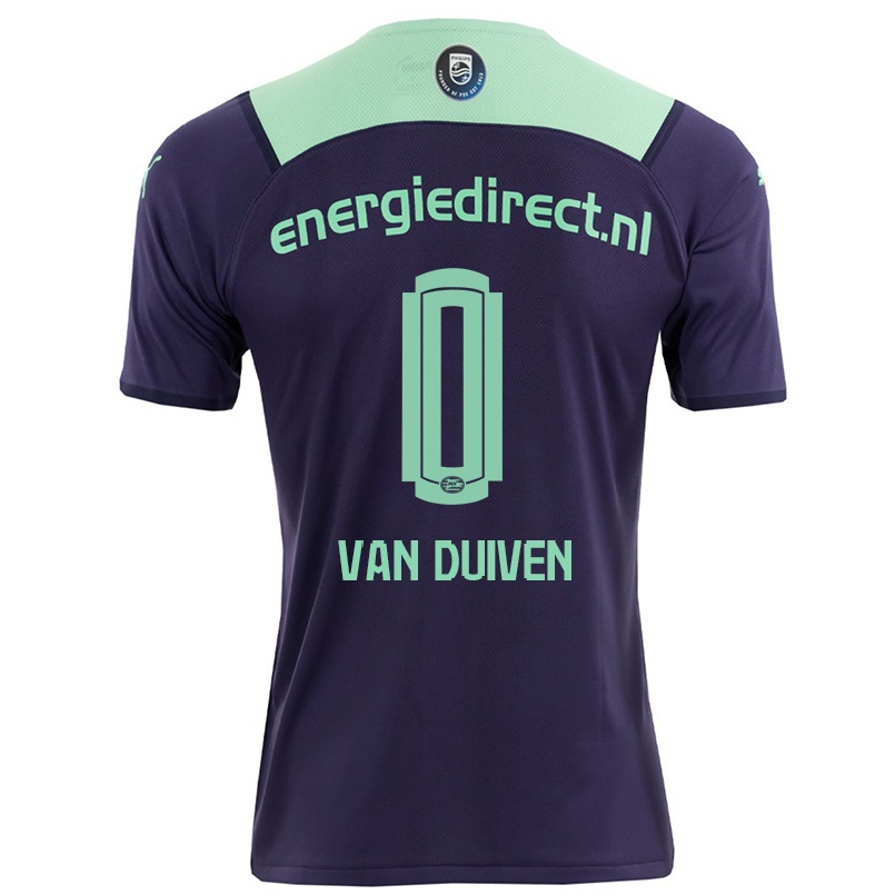 Naisten Jalkapallo Jason Van Duiven #0 Tumma Violettiti Vieraspaita 2021/22 Lyhythihainen Paita T-paita