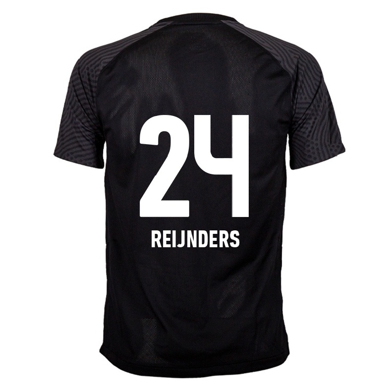 Naisten Jalkapallo Tijjani Reijnders #24 Musta Vieraspaita 2021/22 Lyhythihainen Paita T-paita