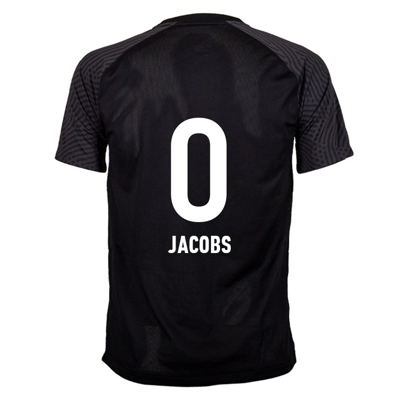 Naisten Jalkapallo Joey Jacobs #0 Musta Vieraspaita 2021/22 Lyhythihainen Paita T-paita