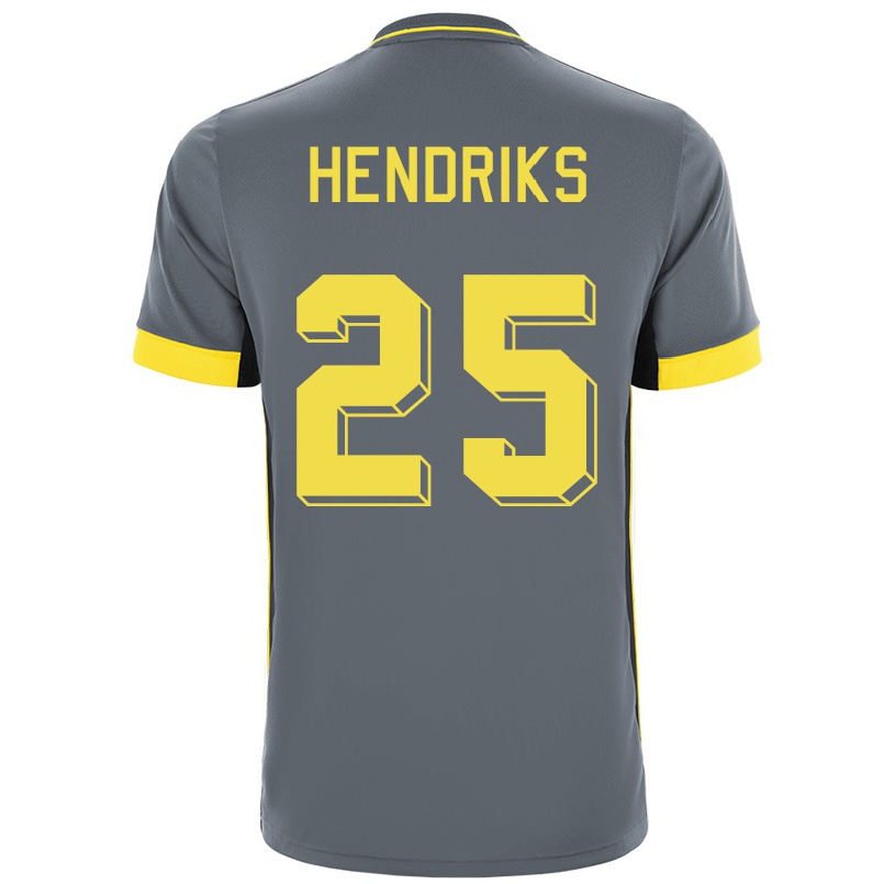 Naisten Jalkapallo Ramon Hendriks #25 Harmaa Musta Vieraspaita 2021/22 Lyhythihainen Paita T-paita
