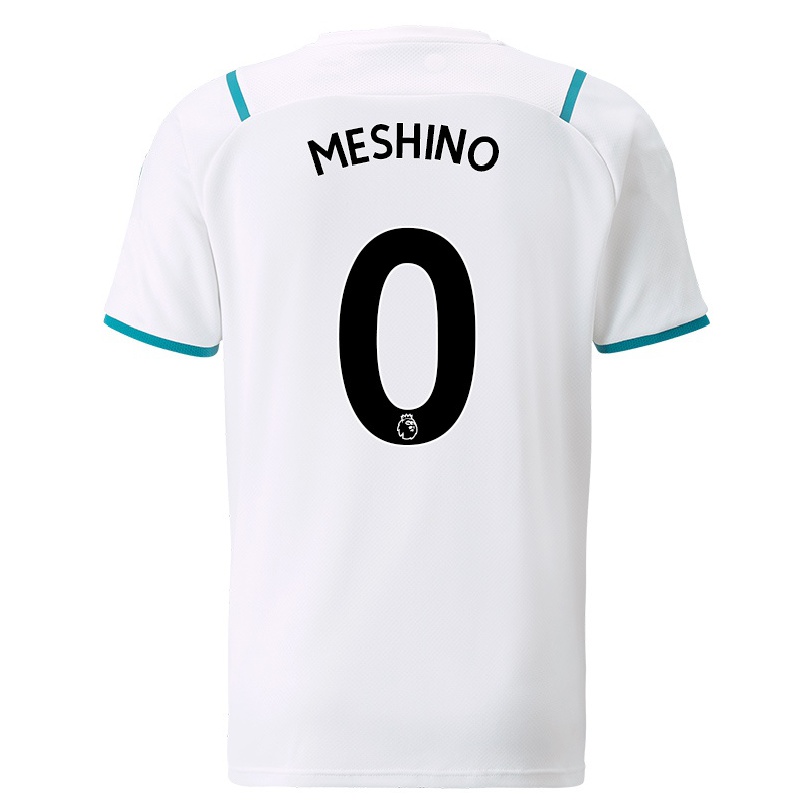 Naisten Jalkapallo Ryotaro Meshino #0 Valkoinen Vieraspaita 2021/22 Lyhythihainen Paita T-paita