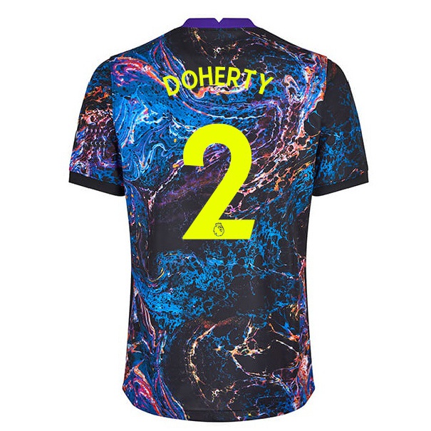 Naisten Jalkapallo Matt Doherty #2 Monivärinen Vieraspaita 2021/22 Lyhythihainen Paita T-paita