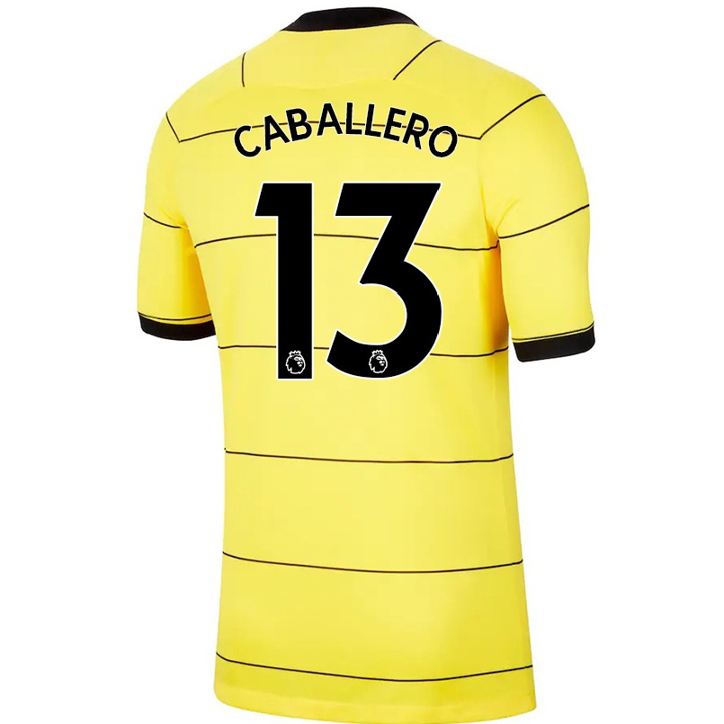 Naisten Jalkapallo Willy Caballero #13 Keltainen Vieraspaita 2021/22 Lyhythihainen Paita T-paita
