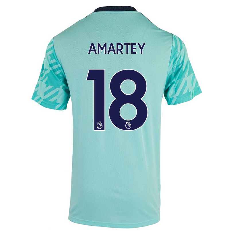 Naisten Jalkapallo Daniel Amartey #18 Vaaleanvihreä Vieraspaita 2021/22 Lyhythihainen Paita T-paita