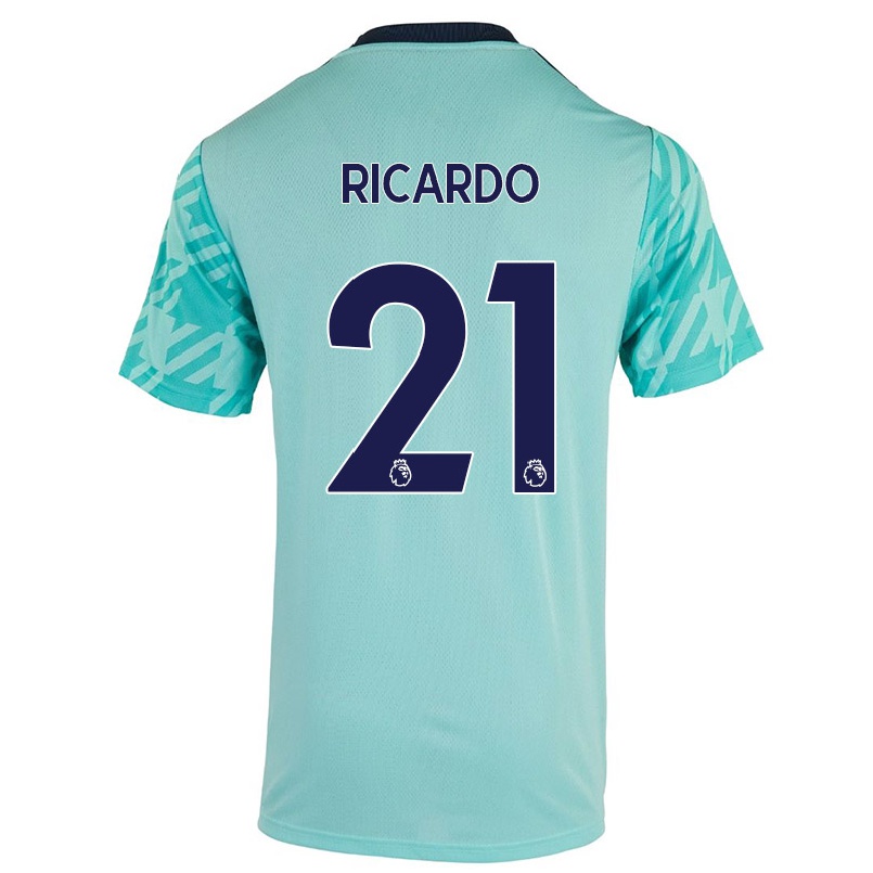 Naisten Jalkapallo Ricardo Pereira #21 Vaaleanvihreä Vieraspaita 2021/22 Lyhythihainen Paita T-paita