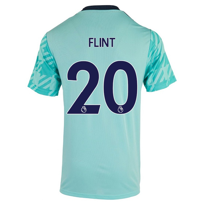 Naisten Jalkapallo Natasha Flint #20 Vaaleanvihreä Vieraspaita 2021/22 Lyhythihainen Paita T-paita