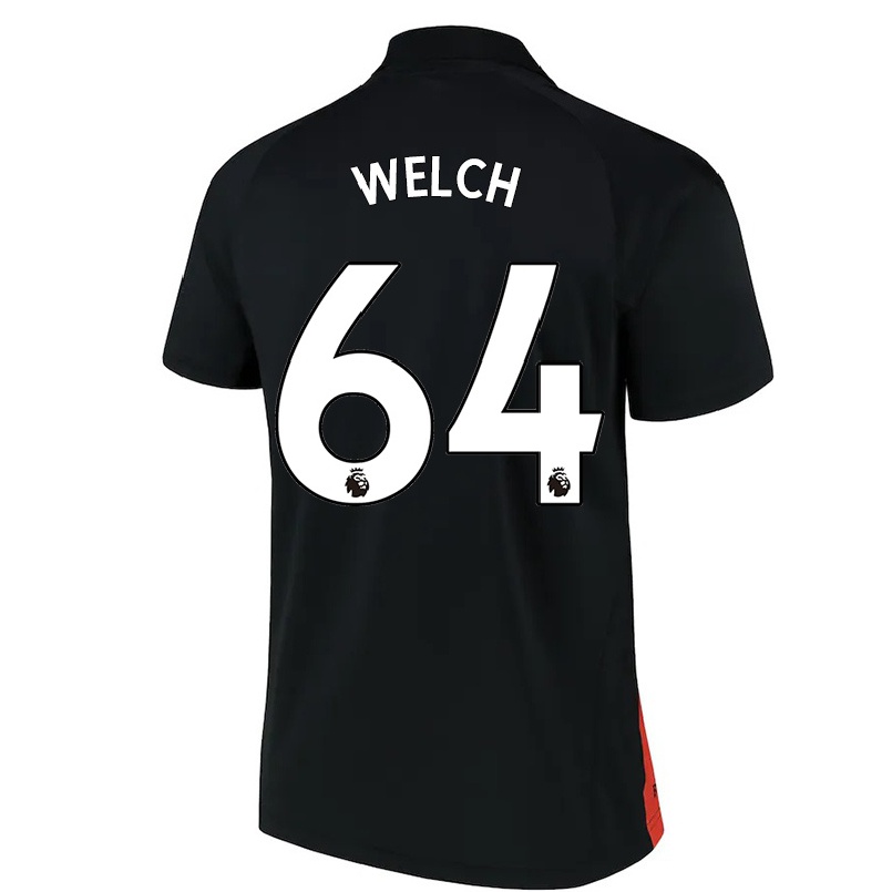 Naisten Jalkapallo Reece Welch #64 Musta Vieraspaita 2021/22 Lyhythihainen Paita T-paita