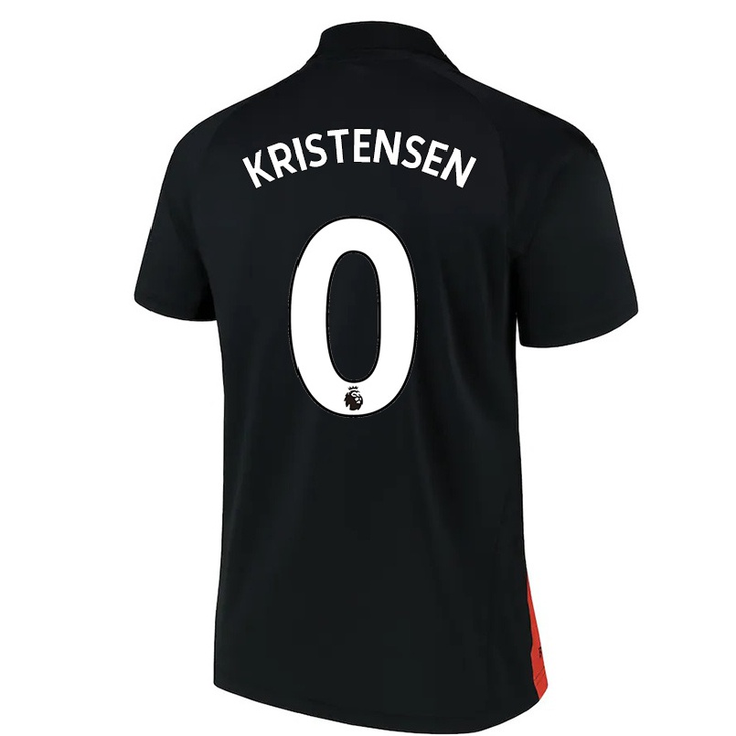 Naisten Jalkapallo Sebastian Kristensen #0 Musta Vieraspaita 2021/22 Lyhythihainen Paita T-paita