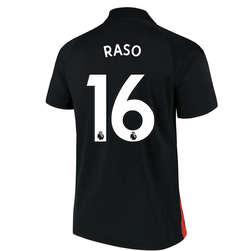 Naisten Jalkapallo Hayley Raso #16 Musta Vieraspaita 2021/22 Lyhythihainen Paita T-paita