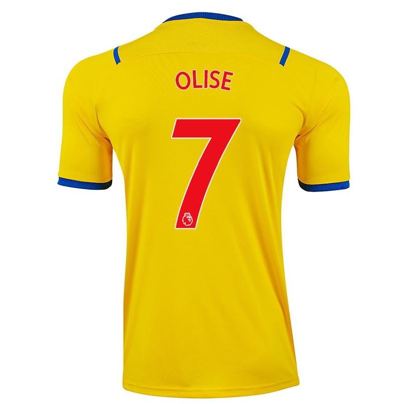 Naisten Jalkapallo Michael Olise #7 Keltainen Vieraspaita 2021/22 Lyhythihainen Paita T-paita