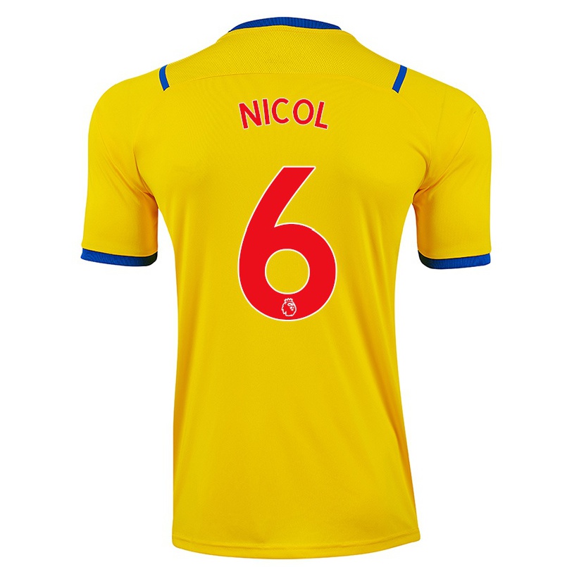 Naisten Jalkapallo Leigh Nicol #6 Keltainen Vieraspaita 2021/22 Lyhythihainen Paita T-paita