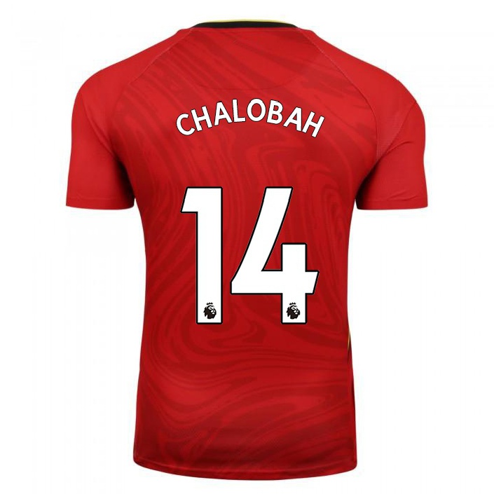Naisten Jalkapallo Nathaniel Chalobah #14 Punainen Vieraspaita 2021/22 Lyhythihainen Paita T-paita