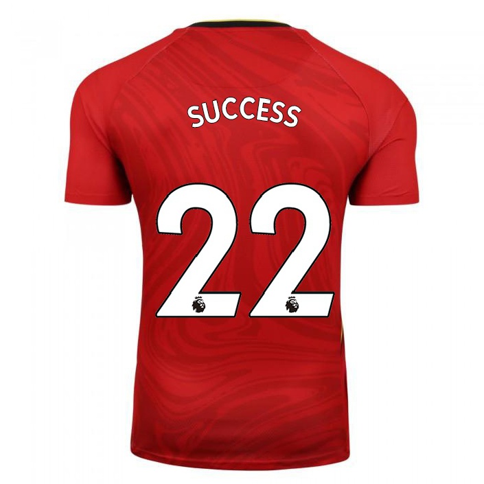 Naisten Jalkapallo Isaac Success #22 Punainen Vieraspaita 2021/22 Lyhythihainen Paita T-paita