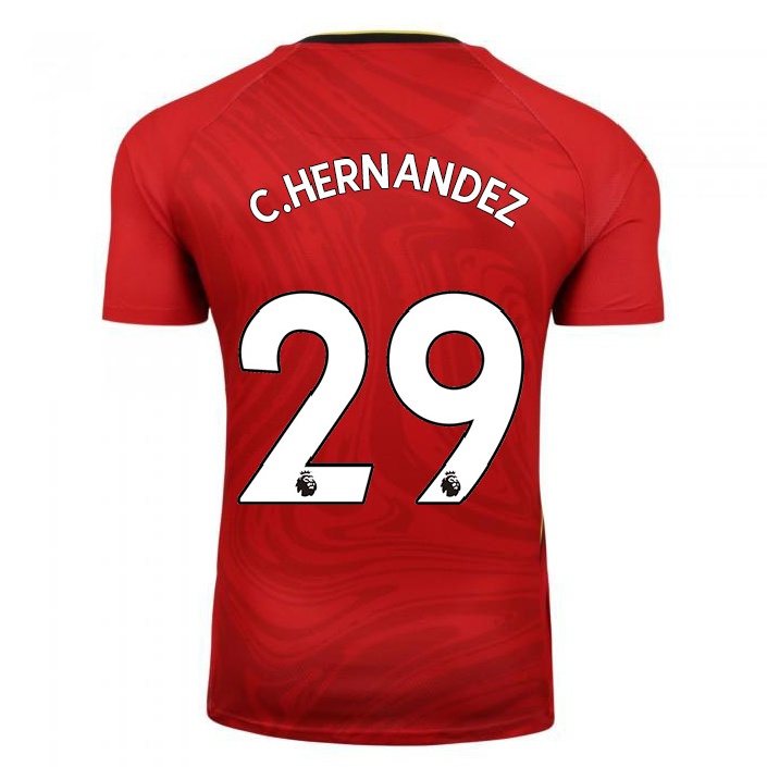 Naisten Jalkapallo Cucho Hernandez #29 Punainen Vieraspaita 2021/22 Lyhythihainen Paita T-paita